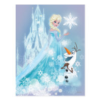 Frozen | Elsa and Olaf - Icy Glow Postcard