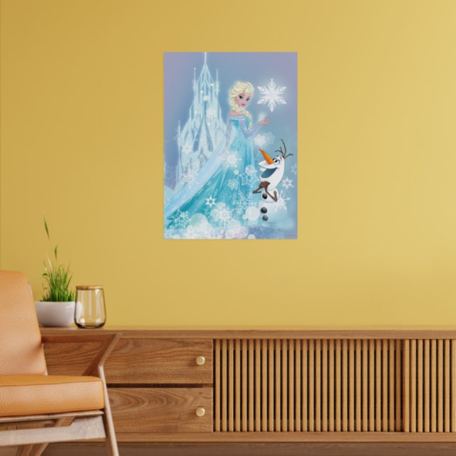 Frozen | Zazzle Icy Elsa Poster Olaf | and Glow 