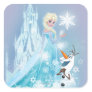 Frozen | Elsa and Olaf - Icy Glow Square Sticker