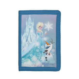 Frozen Elsa and Olaf - Icy Glow Trifold Wallet