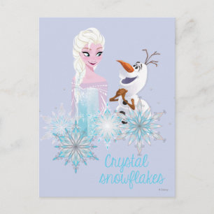 Frozen Elsa and Olaf Postcard