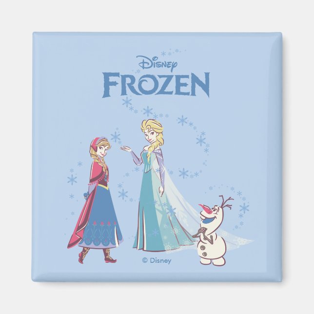 Frozen | Elsa, Anna & Olaf Magnet (Front)