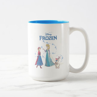 Frozen | Elsa, Anna & Olaf Two-Tone Coffee Mug