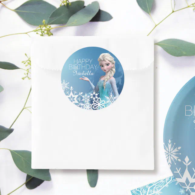 Festone Frozen 2 scritta Happy Birthday