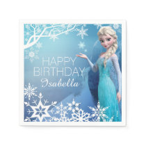 Frozen Elsa Birthday Paper Napkins