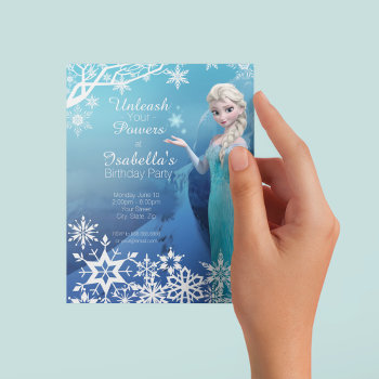 Frozen Elsa Birthday Party Invitation by frozen at Zazzle