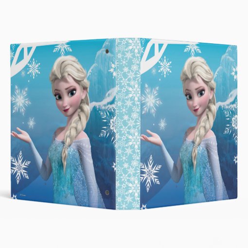 Frozen | Elsa Over the Shoulder Smirk 3 Ring Binder | Zazzle