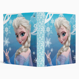 Frozen | Elsa Over the Shoulder Smirk Binder | Zazzle