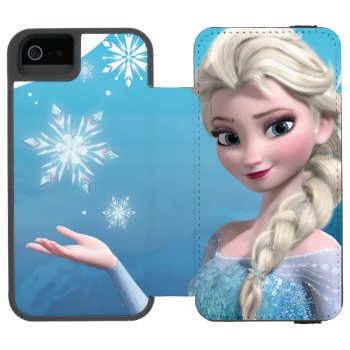 Frozen | Elsa Over The Shoulder Smirk Wallet Case For Iphone Se/5/5s by frozen at Zazzle