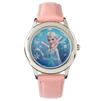 Frozen | Elsa Over The Shoulder Smirk Watch by frozen at Zazzle