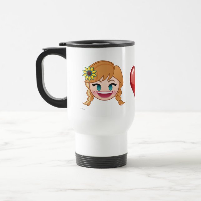 Frozen Emoji | Anna & Elsa Travel Mug (Left)