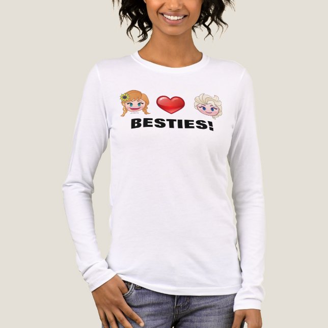Frozen Emoji | Anna & Elsa Tri-Blend Shirt (Front)