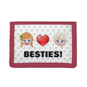 Frozen Emoji Anna & Elsa Trifold Wallet