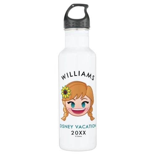 Frozen Emoji  Anna _ Family Vacation  Year Stainless Steel Water Bottle
