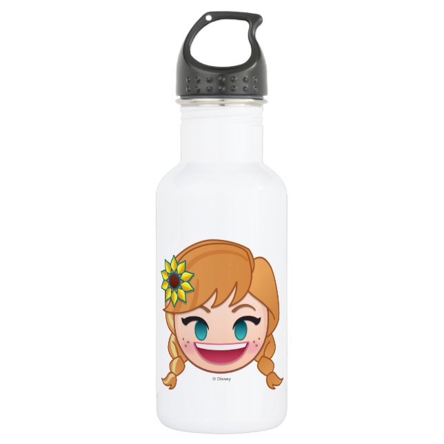 Frozen Emoji | Anna Stainless Steel Water Bottle (Front)