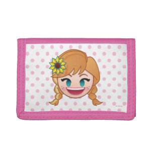 Frozen Emoji Anna Tri-fold Wallet