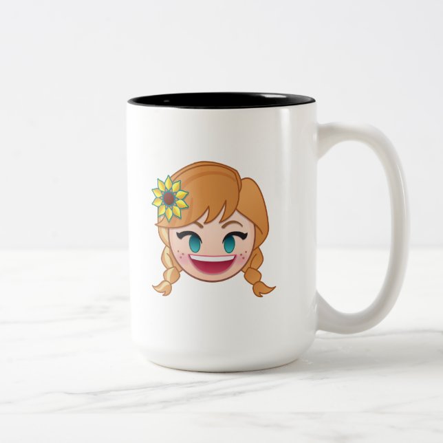 Frozen Emoji | Anna Two-Tone Coffee Mug (Right)