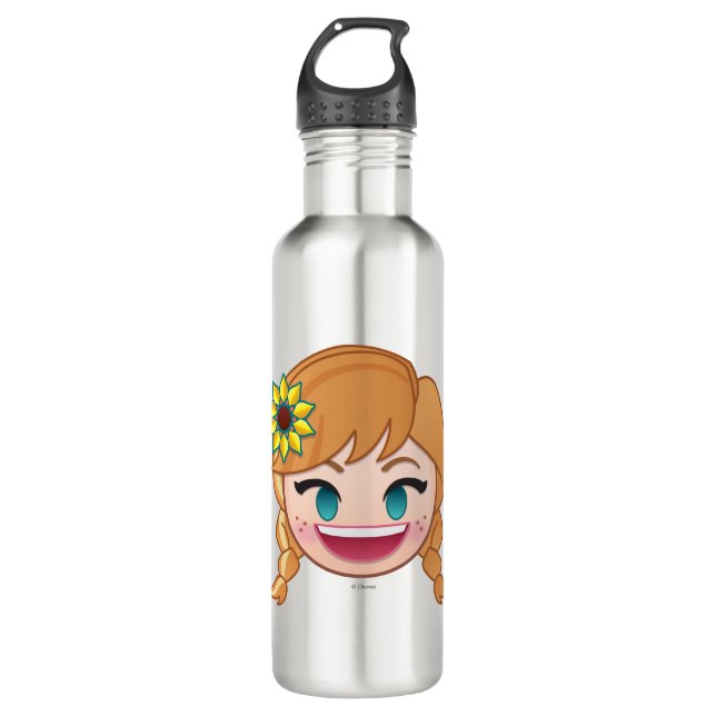 Frozen Emoji | Anna Water Bottle (Front)