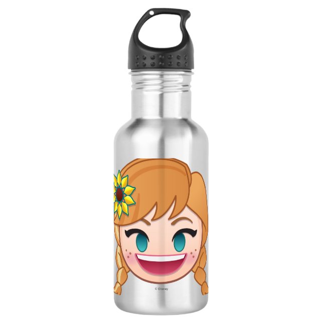 Frozen Emoji | Anna Water Bottle (Front)