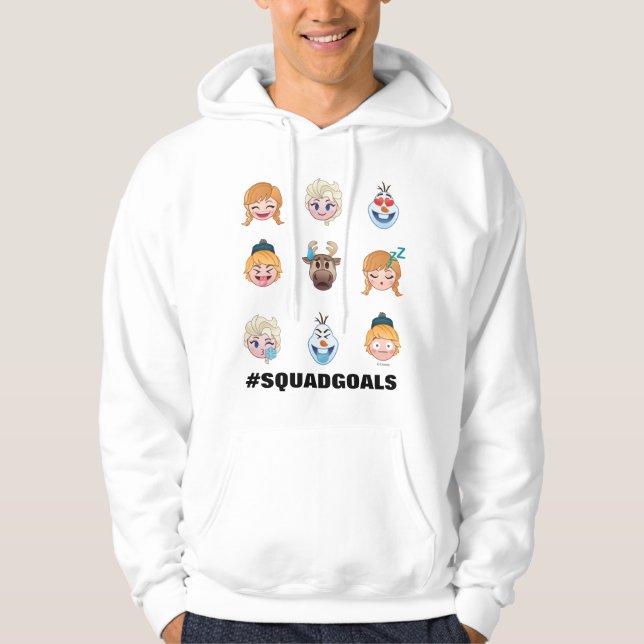 Frozen Emoji Characters Hoodie (Front)