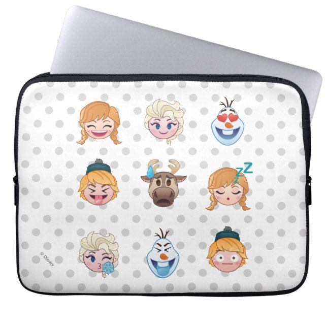 Frozen Emoji Characters Laptop Sleeve (Front)