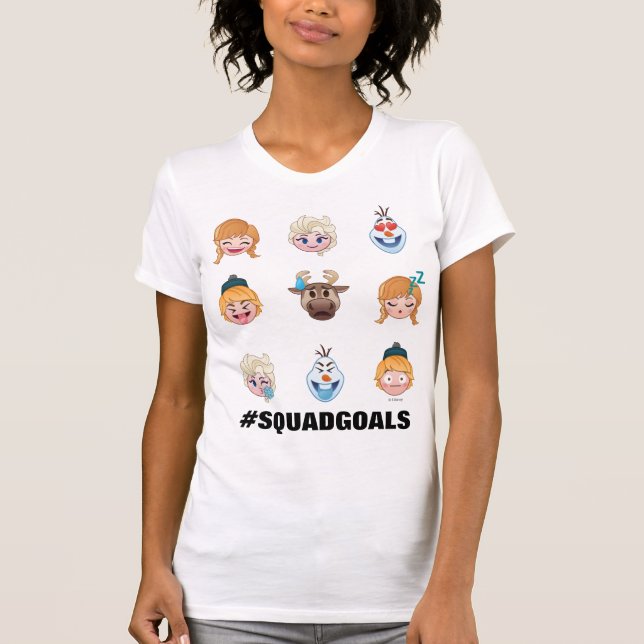 Frozen Emoji Characters T-Shirt (Front)