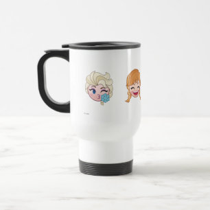 Frozen Emoji Elsa, Anna, Kristoff & Olaf Travel Mug