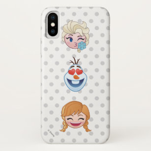 Frozen Emoji   Elsa, Anna & Olaf iPhone X Case