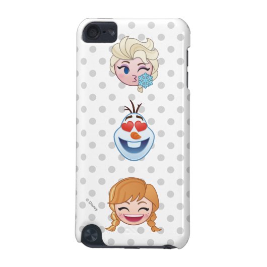 Frozen Emoji | Elsa, Anna & Olaf iPod Touch (5th Generation) Case (Back)