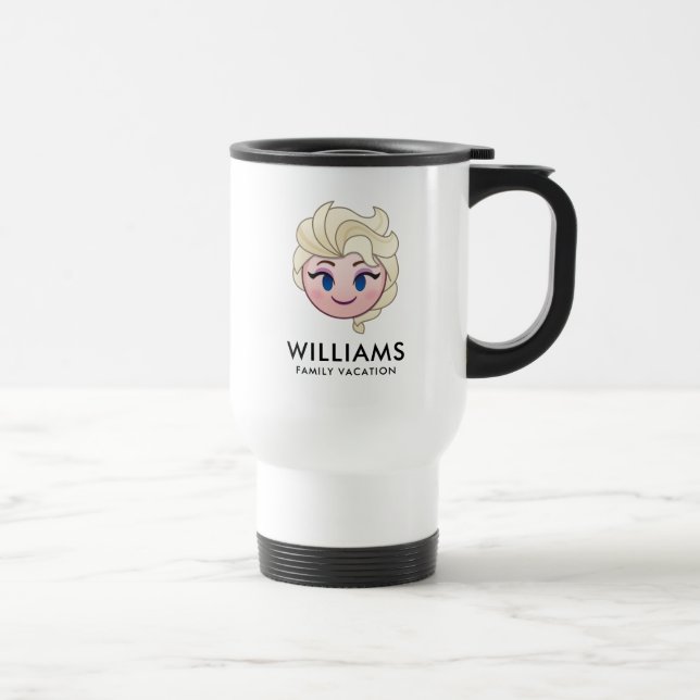 Frozen Emoji | Elsa - Family Vacation & Year Travel Mug (Right)