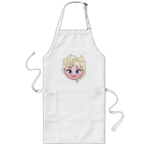 Frozen Emoji Elsa Long Apron