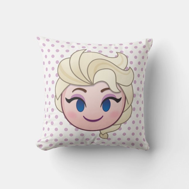 Frozen Emoji | Elsa Throw Pillow (Front)