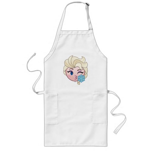 Frozen Emoji  Elsa Throwing a Kiss Long Apron