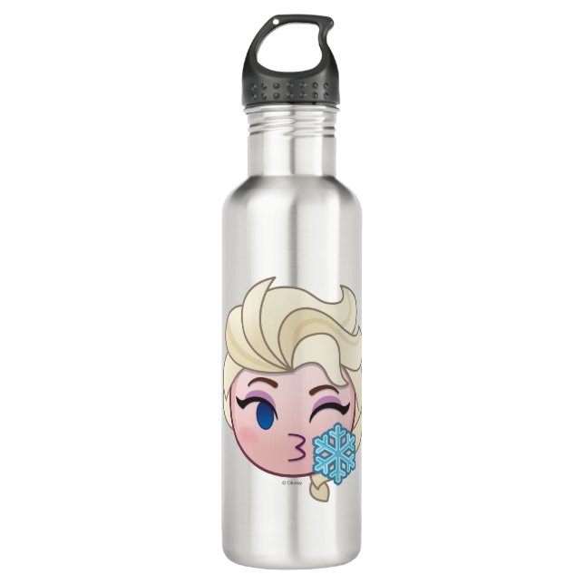 Frozen Emoji | Elsa Throwing a Kiss Water Bottle (Front)