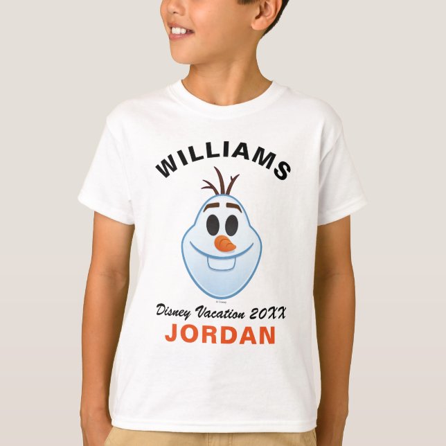 Frozen Emoji | Olaf - Family Vacation & Year T-Shirt (Front)