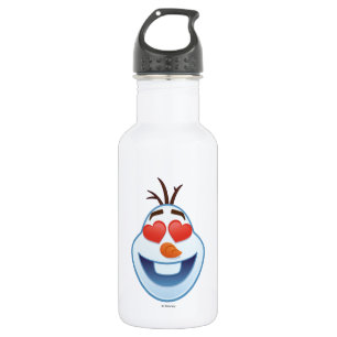 Frozen Emoji Olaf with Heart-Shaped Eyes Stainless Steel Water Bottle
