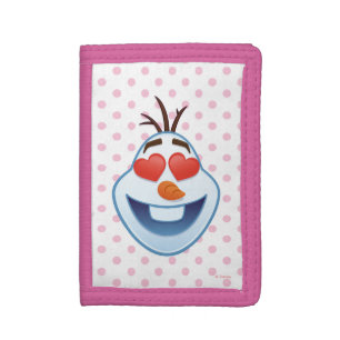Frozen Emoji   Olaf with Heart-Shaped Eyes Trifold Wallet