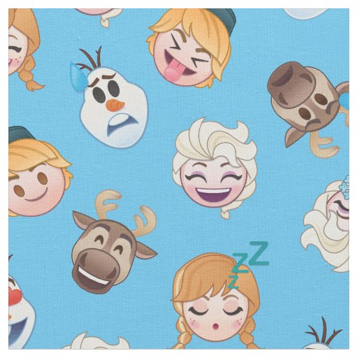 Frozen Emoji Pattern Fabric