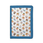 Frozen Emoji Pattern Tri-fold Wallet