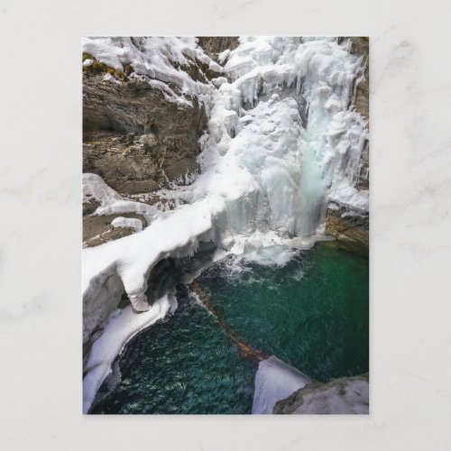 Frozen Falls at Johnson Creek Alberta Postcard