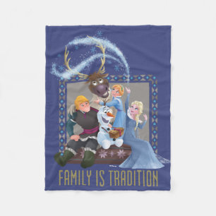 Frozen   Family is Tradition Fleece Blanket