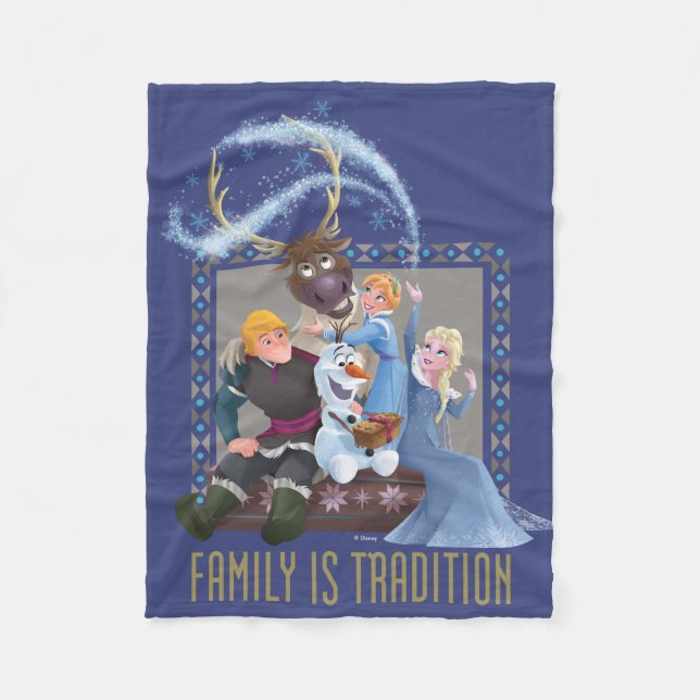 Frozen | Family is Tradition Fleece Blanket (Front)