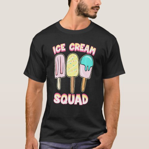 Frozen Food Gelato Cone Fan Funny Summer Ice Cream T_Shirt