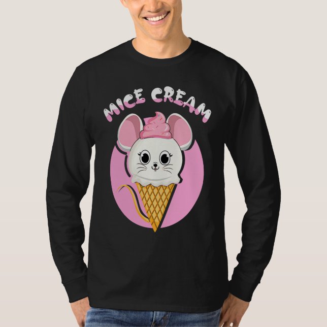 Frozen Food Mouse  Foodie Mice Cream T-Shirt (Front)