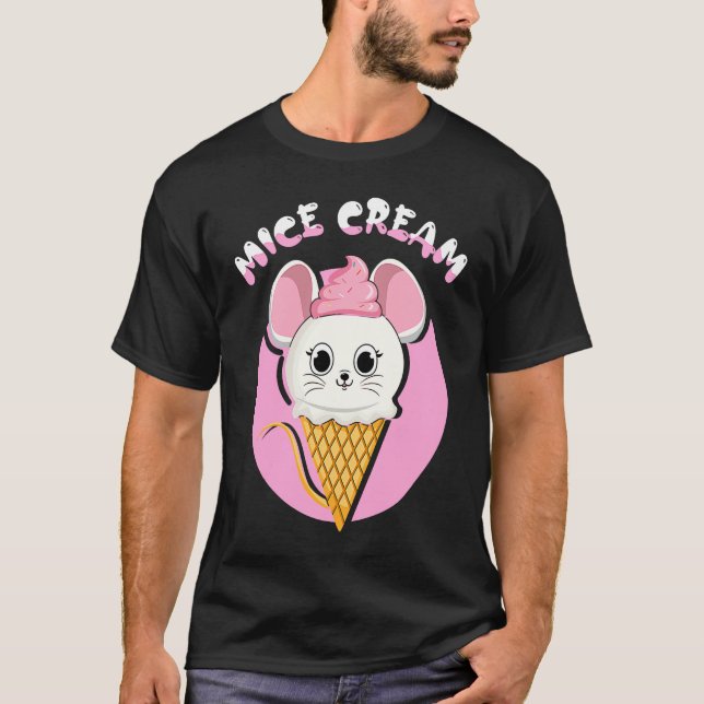 Frozen Food Mouse  Foodie Mice Cream T-Shirt (Front)