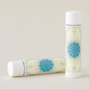 Frozen Frosty Blue Snowflake Winter Pattern Lip Balm