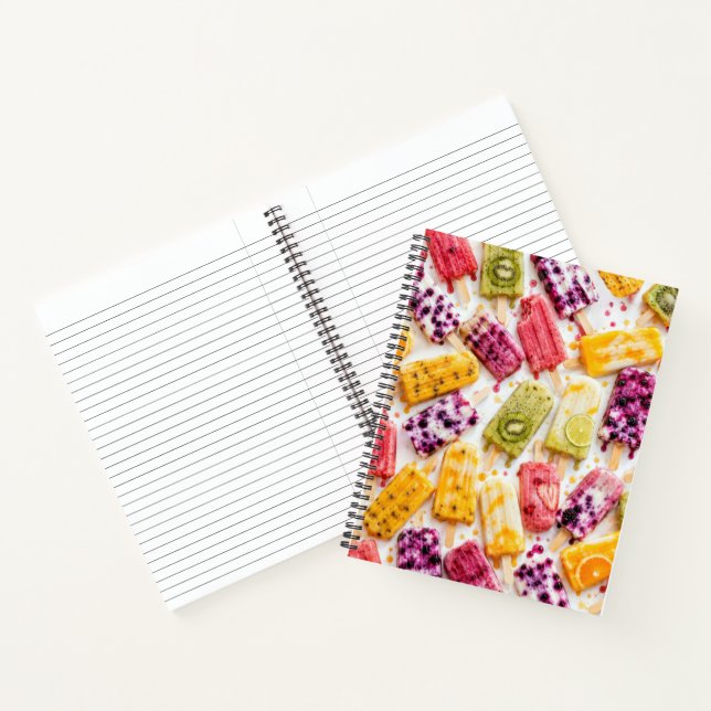 Frozen Fruit Popsicles Abstract Notebook (Inside)