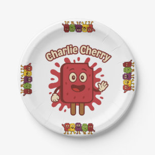 Frozen Fun Birthday featuring Charlie Cherry Paper Plates