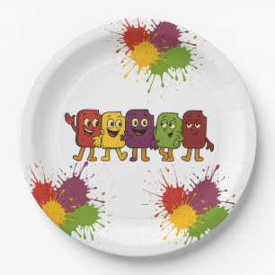 Frozen Fun Cartoon Themed Birthday Party Paper Plates
