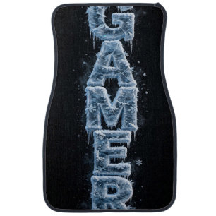 Frozen Gamer Vertical Ice Logo Car Floor Mat